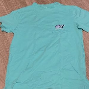Bright blue vineyard vines tshirt